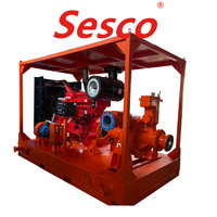 Pompe à eau diesel auto-amorçante à haute pression pour le drainage des opérations minières et le refoulement des eaux de rivière, à fonctionnement prolongé
