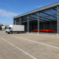 Bâtiment d'entrepôt à structure en acier avec options galvanisées pour le stockage industriel et l'utilisation en atelier