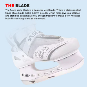 Chaussures de patin à roues alignées ultralégères personnalisées patins de hockey sur glace en tissu de coton semi-doux - Product Image 3