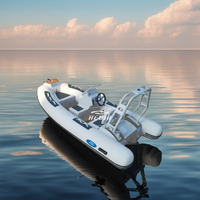 Bateau de pêche ponton gonflable certifié CE de 10 pieds avec ensemble combiné de moteur pour le style sportif d'aviron de lac