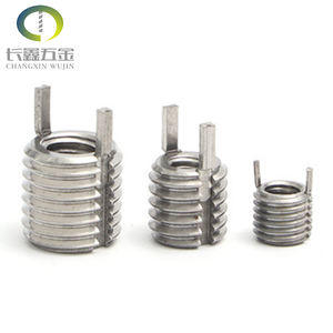 China Factory Edelstahl Schlüssel verriegelung Innen gerändeltes Draht gewinde Einsatz Metall gewinde hülse - Product Image 6