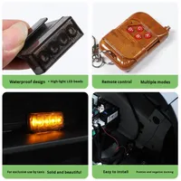 24 Nouveaux accessoires de petite lumière jaune pour calandre avant de véhicule tout-terrain fermé BAIC BJ30 2016-
