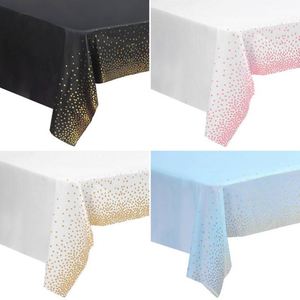 New Arrival Party Waterproof <strong>Plastic</strong> PE Printed Solid <strong>Table</strong> <strong>Clothes</strong> for Wedding Birthday Party - Product Image 2