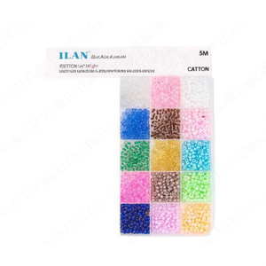 Set di perline ILAN 18x17cm con forbici e filo per la creazione di gioielli - Product Image 2