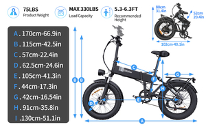 Nouveau Vélo Pliant Ridstar H20Pro 2024 avec Batterie Lithium 48V 23Ah, Cadre en Aluminium 2000W, Fatbike Extrême pour Fitness H20Pro Fol - Product Image 2