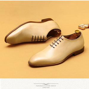 Zapatos Oxford de Vestir Casuales Verdes para <span class=keywords><strong>Hombre</strong></span>, Hechos a Mano con Cuero Genuino, Elegantes y que Aumentan la Estatura, Ideales para Bodas y Oficina - Product Image 3