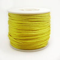 Cordon en satin de soie couleurs brillantes, vente en gros, bricolage, 1.5mm, pour la fabrication de bijoux