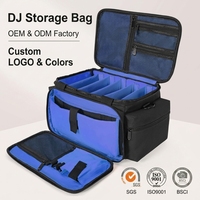 Sac de voyage léger personnalisé sac pour lime à câbles sac pour DJ étui de rangement à cordon avec séparateurs détachables pour DJ