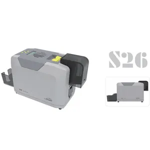 Impresora de tarjetas de identificación de personal de empresa de escritorio DTC tipo S26 para tarjeta de PVC de impresión automática por lotes con Módulo de codificación