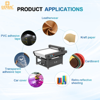 Máquina de corte y troquelado automática UV DTF de rollo a rollo con plataforma plana para etiquetas de PVC y cajas de cartón