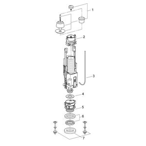 Sistema de lavado neumático ecológico para cisterna de cerámica MBL Herramienta de torneado de doble descarga - Product Image 3