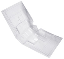 bon marché bonne conception trois plis se tenir debout en plastique blister coquille d'emballage