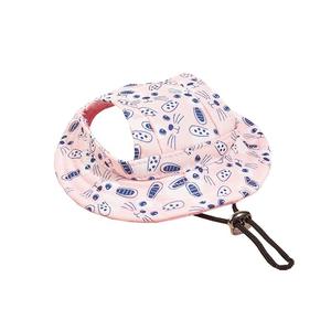 Chapeau pour chien en maille d'été à motif floral, respirant, rond, en coton, accessoire pour cheveux pour chiens et chats, accessoire d'extérieur - Product Image 4