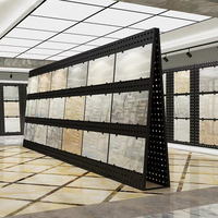 Présentoirs pour carreaux de céramique Support mural en pierre de quartz pour dalle Salle d'exposition suspendue carrelage coulissant Présentoir d'échantillons