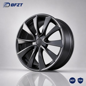 <span class=keywords><strong>ล้อ</strong></span>แม็กซ์อะลูมิเนียมฟอร์จสั่งทำพิเศษ OEM ขนาด 18x8.5 19x8.5 20x8.5 นิ้ว ขอบลึก สีดำด้าน สำหรับรถสปอร์ต JDM และ SUV - Product Image 1