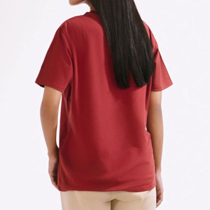 เสื้อยืดคอกลมสีพื้นคุณภาพสูง แขนสั้น รุ่นใหม่ล่าสุด รับผลิตแบบ OEM สวมใส่สบาย ราคาขายส่ง เสื้อยืดผู้หญิง - Product Image 3
