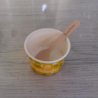 Vasos de Papel Desechables de 3oz y 5oz para Yogurt Congelado, Gelatina, Fruta, Helado, para Tiendas de Postres, Comida para Llevar, Empaque para Sundae, Impresión Personalizada