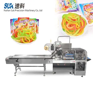 Automatic multifunctional horizontal strip vertical candy packaging machine popsicle candy plastic packaging machine pillow type