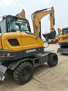 Nouvelle version améliorée, pelle mobile sur roues polyvalente de 6 tonnes, 0,23 m3, XE60WGA, puissance de 48 kW, équipement de construction - Product Image 2