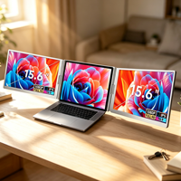 Produits Tendances 2026 – Écran Portable Double Grand Format 15,6 Pouces, Extension d'Écran à 3 Affichages pour Windows et Mac