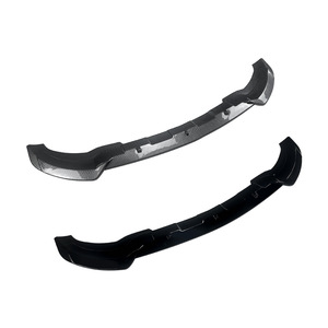 Mercedes-Benz GLE-Class W166 C292 2015-2018 AMG Front <b>Splitter</b> Front <b>Lip</b> Bumper Kit Piano Black Carbon Fiber Texture ABS - Product Image 2