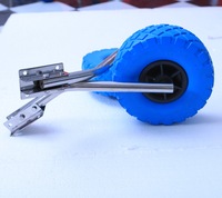 Remorque gonflable de bateau, cadre en acier inoxydable avec roues d'atterrissage