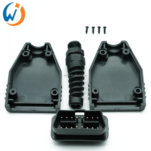 OBD-Anschluss Stecker OBD2 16-poliges Gehäuse OBD-Gehäuse OBDII-Gehäuse anschluss OBD II-Adapter anschluss mit PCB-Diagnose werkzeug - Product Image 2