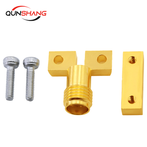 Conector sin soldadura de onda milimétrica RF de 50 ohmios, conector coaxial de montaje en placa hembra 02K243-40ME3 de desplazamiento de 25mm, 2 uds., 2 uds. - Product Image 5