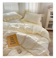 Nouvelle parure de lit en microfibre seersucker