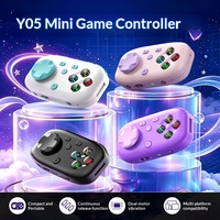Y05 Mini Pengontrol Game Kompak Portabel Getaran Motor Ganda Pelepasan Kontinu untuk Switch PC Ponsel Android
