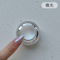 SH Moonlight Poudre à ongles blanche 0.2g/1Jar Haute brillance Aurora Magic Mirror Chrome Pigment acrylique Duts pour Nail Art Salon