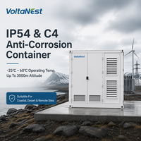 Sistem Penyimpanan Energi Baterai Surya Terkontainerisasi Luar Ruangan VoltaNest 1500kW 3MWh, Pendingin Cairan, LiFePO4 BESS IP54 C4