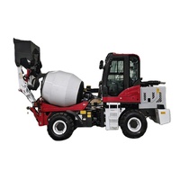 Camion malaxeur à béton autochargeant avec cabine d'opérateur confortable