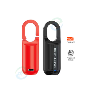 Mini cadenas intelligent Tuya App, portable, sans clé, avec empreinte digitale, recharge USB, pour bagages, gym et casiers - Product Image 1