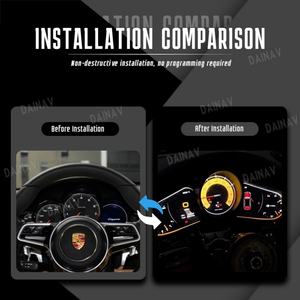 Panel de Instrumentos LCD de 12.3 Pulgadas para Porsche Cayenne 2011-2017, Panel de Cristal para el Tablero, Velocímetro, Instrumento de Cabina - Product Image 2
