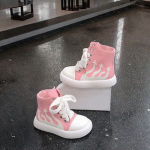 New Cute Unisex <b>Ankle</b> Bread Shoes Chunky Lace-Up Zip Closure Casual <b>Boots</b> for Girls Boys Autumn Winter <b>Summer</b> - Product Image 3