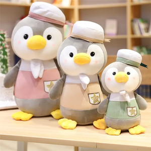 Peluches pingouins de dessin animé en coton PP avec doublure en maille, 25 cm, cadeau d'anniversaire et de festival, logo personnalisable, directement de l'usine, anti-stress - Product Image 4