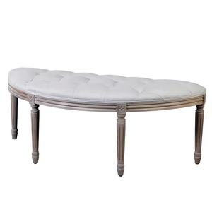 कस्टम प्राचीन फ्रेंच शैली बटन टफ्टेड बिस्तर अंत बेंच नवीनतम पारंपरिक डिजाइन - Product Image 5