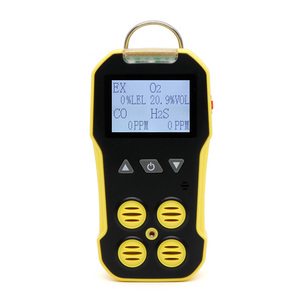 Détecteur de gaz multi-gaz portable Bosean BH-4A IP65 avec batterie au lithium rechargeable et alarme sonore/lumineuse/vibrante - Product Image 1