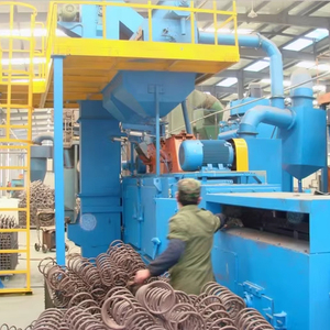 Nouvelle <span class=keywords><strong>machine</strong></span> de grenaillage de contrainte de ressort à lames automatique du fabricant ABRATOR avec composants de base moteur moteur PLC boîte de vitesses - Product Image 5
