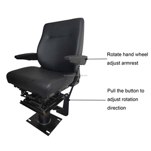 Hochwertige <span class=keywords><strong>ECE</strong></span> R17/R25 Stationszuglokomotiven Fahrersitz LKW-Sitz mit Verstellfunktion aus Leder ISO9001 - Product Image 5