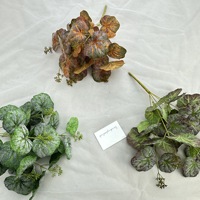 YL Kunstmatige Hibiscus Bladeren Zijden Bloemen Woonkamer Bloemdecoratie Huis Bruiloft Decoratie Kunstplanten Groen Decoraties