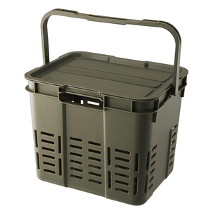 Boîte de rangement rectangulaire en plastique pour camping en plein air avec couvercle, capacité 70L, organisateur de coffre de voiture, épaissie, vente en gros - Product Image 5