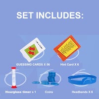 Hızlı soru oyunu aile gece oyunları-Headbands plastik malzeme Juego De Mesa ile resim kartları tahmin edin