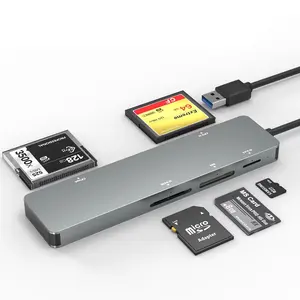 फैक्टरी USB3.0 बहु तेज गर्मी लंपटता 5Gbps सभी में एक सीएफ एमएस S-D T-F4.0 CFast मेमोरी कार्ड रीडर