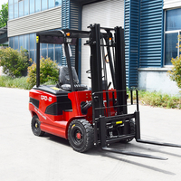 Pengiriman Cepat Baiyijie CPD-20 2-3 Ton 4-6 Meter Tinggi Angkat Forklift Listrik Baterai Lithium Portabel Baru Ban Solid