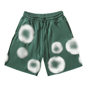 Set di Pantaloncini Casual da Uomo in Denim Strappato, Vita Media, 100% Cotone Lavorato a Maglia, con Coulisse <span class=keywords><strong>e</strong></span> Stampa a Rilievo Antivento - Product Image 5