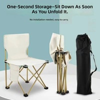 Chaises de camping légères et respirantes, pliables, avec sac de transport, design compact, camping