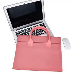 BSCI Fábrica de Bolsa Para Laptop Portátil Moda Feminina Maleta Bolsa de Negócios das Mulheres Profissionais 14 Polegadas Computador Laptop Manga