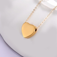 Collier Pendentif Cœur Personnalisé en Acier Inoxydable pour Cendres – Bijou Commémoratif pour Dropshipping